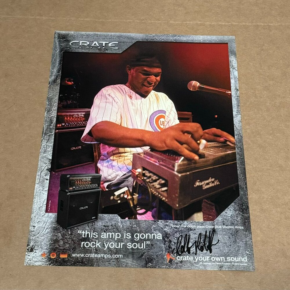Robert Randolph - Crate Amps - 2003 Print Advertisement